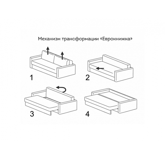 Диван Нео 2 (БНП) Tesla Brown/Cream