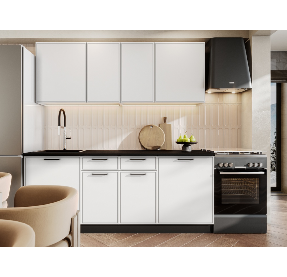 Арнуво Кухня 2 м Бланж/Белый